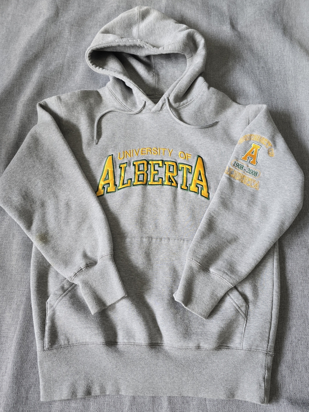 University of Alberta Gray Hooded Sweatshirt